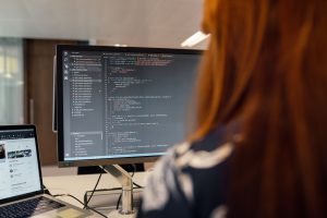 Women working on computer